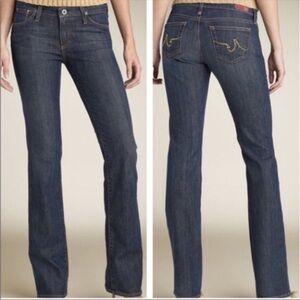 AG ADRIANO GOLDSCHMIED The Kiss Jeans Dark/Medium Wash Size 29R Cowgirl Rodeo